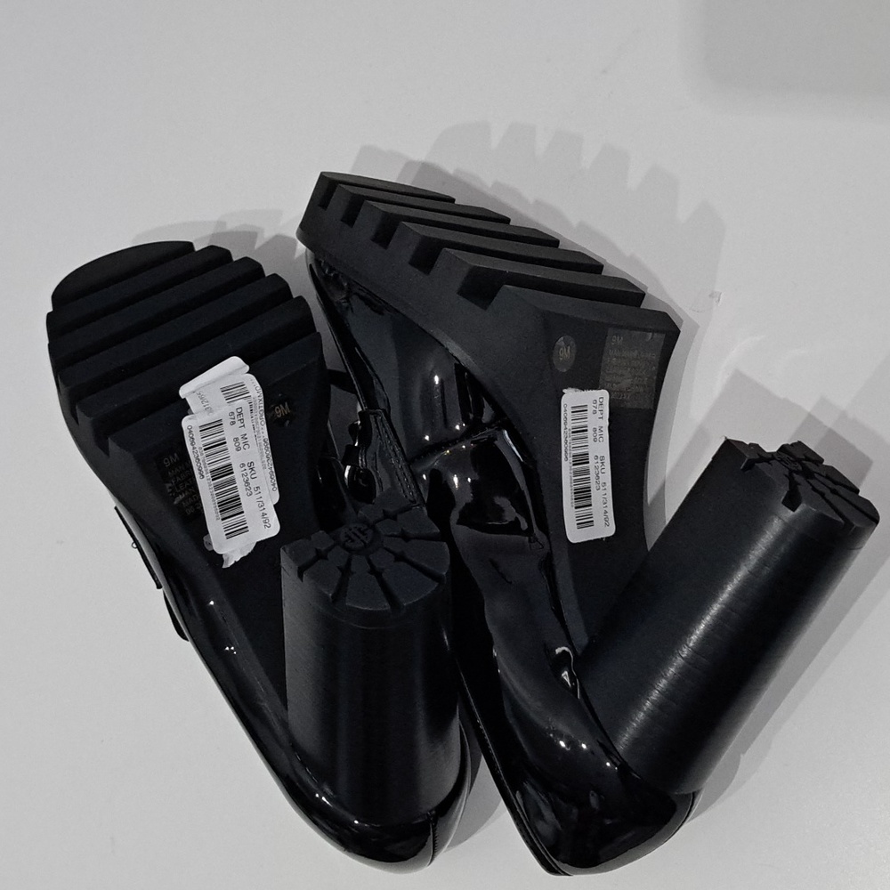 Antonio Melani Palmer Lug Sole Chain Detail Platform Loafer Pumps - Picture 6 of 8